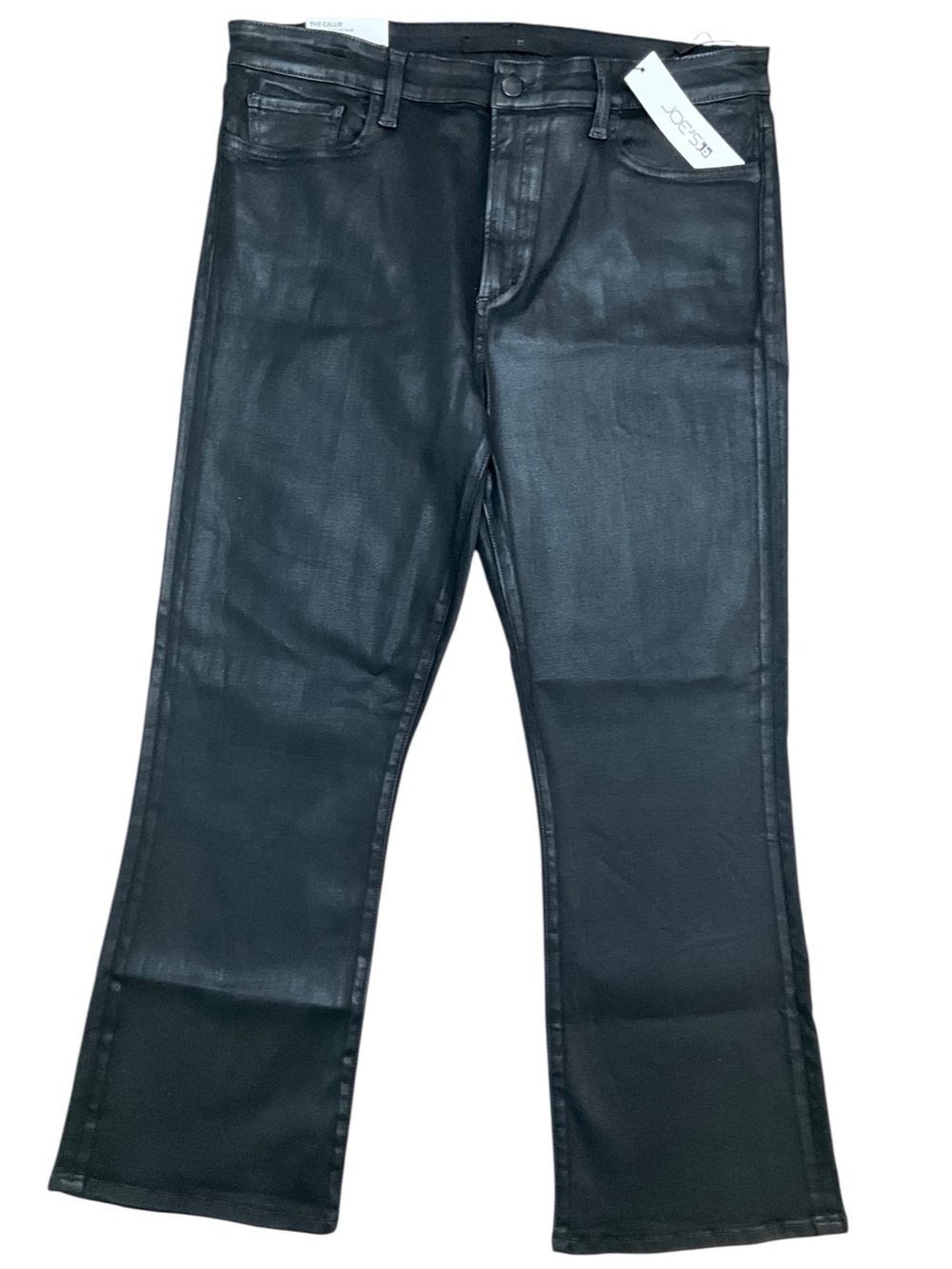 Joe's Women’s Cropped Coated Black Jeans Size 33 NWT